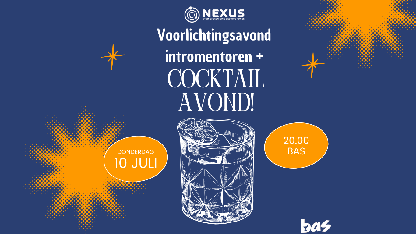 Voorlichtingsavond intromentoren+ Cocktail avond